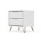 Manhattan Comfort Rockefeller 2.0 Nightstand, White 102GMC1 - alternate 3